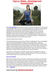 Yoga vs. Pilates - Advantages and Disadvantages.docx