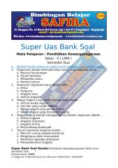 10. SUPER UAS BANK SOAL PKN  KELAS LIMA  SEMESTER DUA.docx