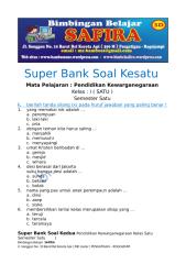 2. SUPER BANK SOAL PKN  KEDUA  KELAS SATU  SEMESTER SATU.docx